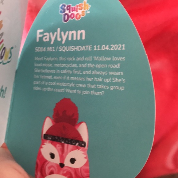 Squishmallows original sqish doos Faylynn the hip red fox - Picture 9 of 10